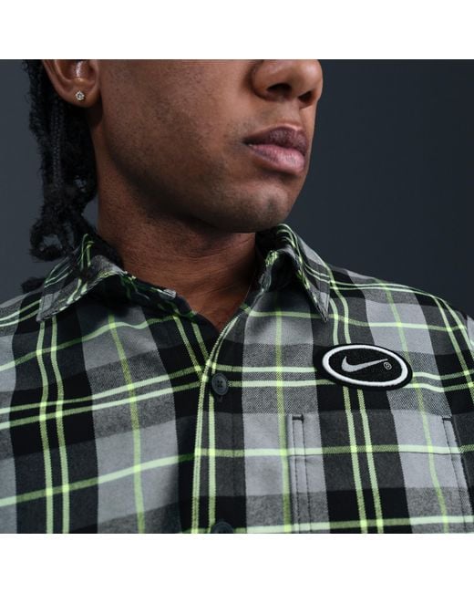 Nike Sb X Eric Koston Skate Flannel in Gray for Men | Lyst