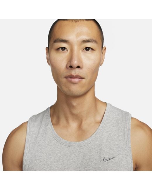 Nike White Primary Dri-fit Versatile Tank Top for men