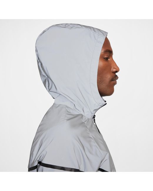 Nike Tech Woven Reflective Jacket in Gray for Men | Lyst