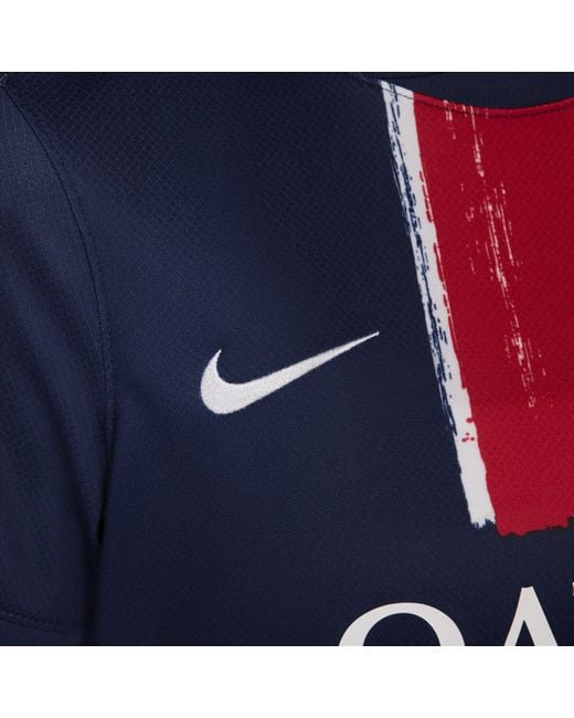 Nike Blue Paris Saint-germain 2024 Stadium Home Dri-fit Football Replica Shirt