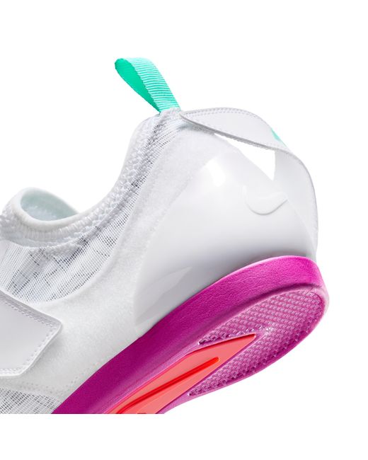 Nike White Pole Vault Elite Track & Field Jumping Spikes for men