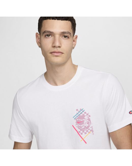 Nike White Sportswear Crew-neck T-shirt for men