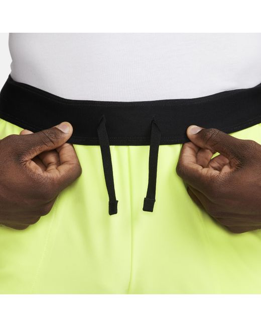 Nike Yellow Court Advantage Dri-fit 7" Tennis Shorts for men