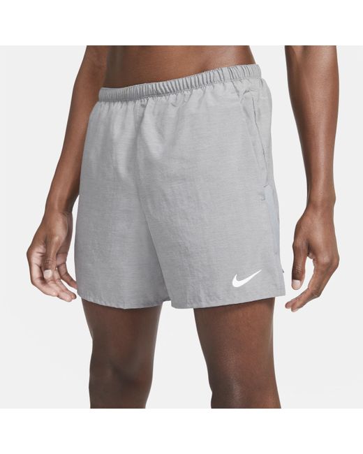 Nike Gray Challenger 5" Brief-lined Running Shorts for men