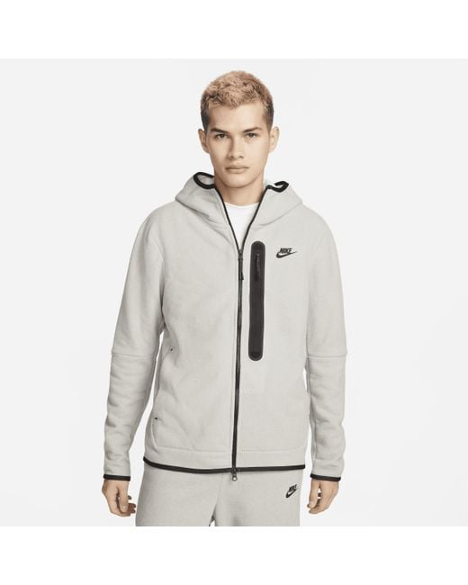 Nike Sportswear Tech Fleece Full-zip Winterized Hoodie in Gray for Men ...