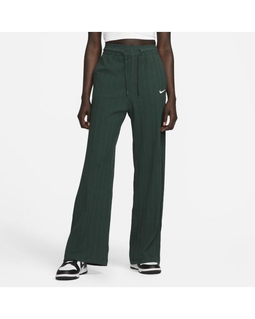 nike ribbed jersey wide leg pants