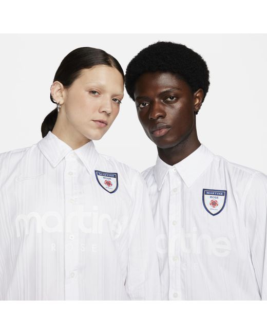 Nike White X Martine Rose Dress Shirt Cotton
