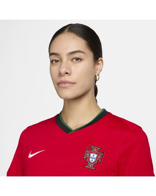 Nike Red Portugal ( Team) 2024/25 Stadium Home Dri-fit Football Replica Shirt 50% Recycled Polyester