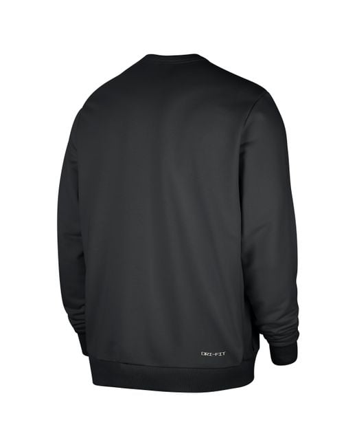 Nike Black New York Knicks Standard Issue Dri-Fit Nba Crew-Neck Sweatshirt for men
