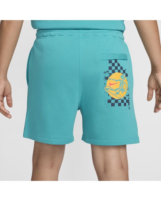 Nike Blue Club French Terry Flow Shorts for men