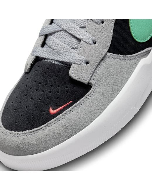 Nike Sb Force 58 Skate Shoe in Gray for Men | Lyst