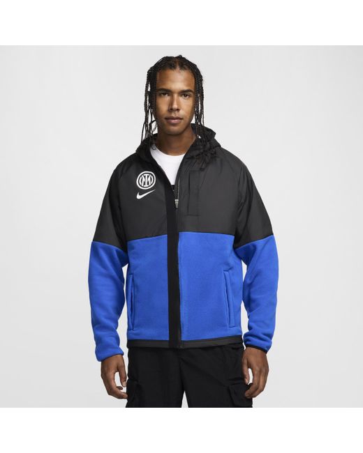 Nike Blue Inter Milan Awf Home Football Winterized Jacket for men