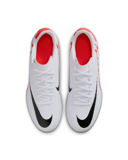 Nike White Mercurial Vapor 15 Club Indoor/Court Low-Top Soccer Shoes for men