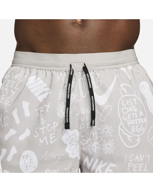 Nike flex stride nathan bell shop men's 7 printed running shorts