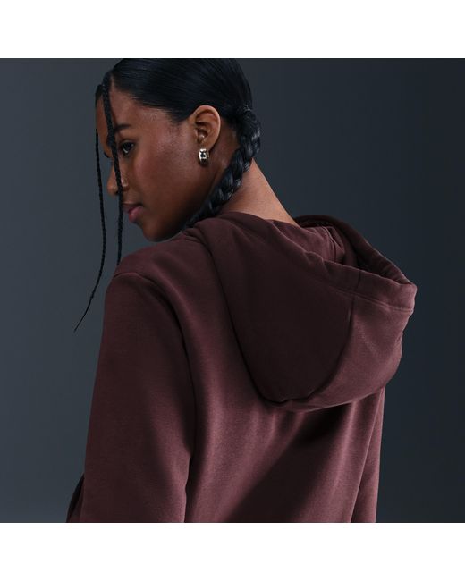 Nike Red Sportswear Club Fleece Full-zip Hoodie