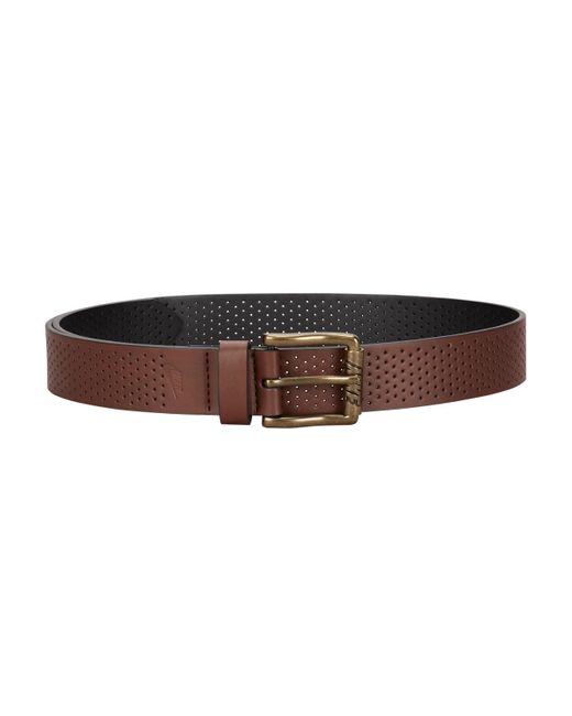 Nike Brown Perforated Leather Belt for men