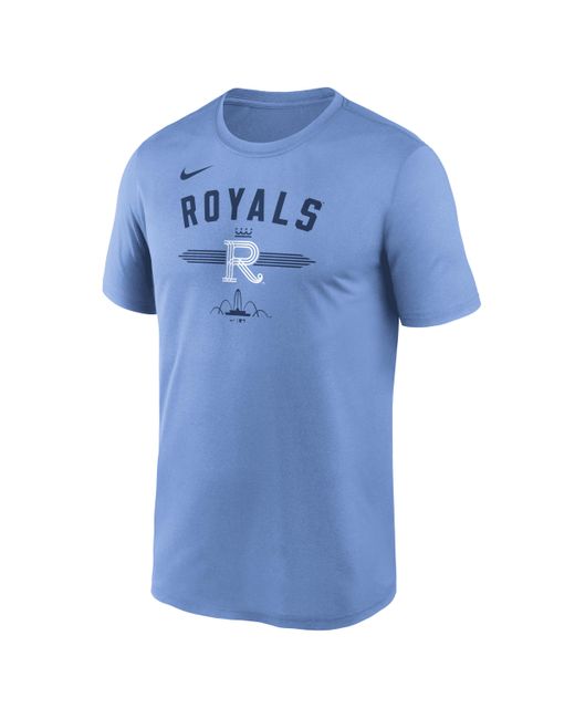 Nike Blue Kansas City Royals City Connect Legend Dri-fit Mlb T-shirt for men