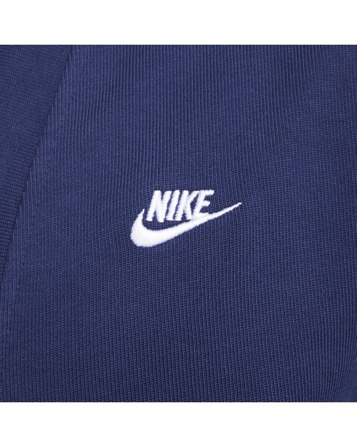 Nike Blue Club Knit Fairway Cardigan Cotton for men