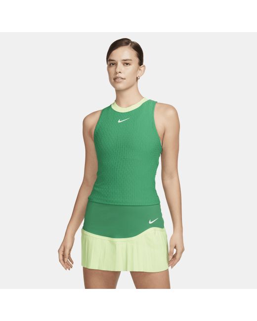 Nike Green Court Slam Dri-fit Tennis Tank Top