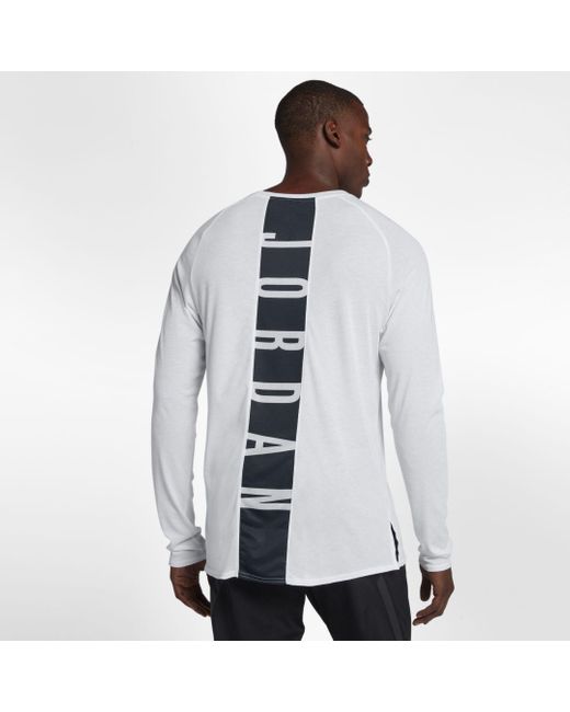 Nike Jordan 23 Alpha Dri-fit Long-sleeve Training Top in White for Men |  Lyst