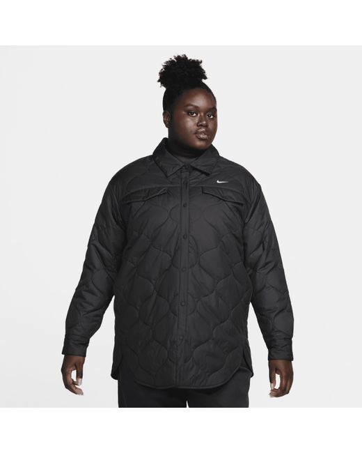 Trench trapuntato sportswear essential di Nike in Black