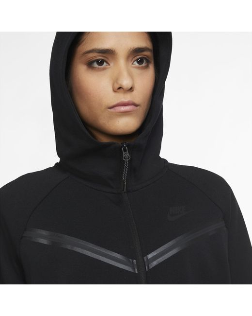 Nike Tech Fleece Hoodie in Black | Lyst Australia