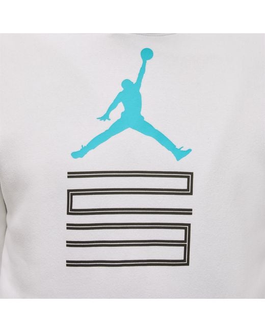 Nike White Aj11 Gamma Fleece Pullover Hoodie for men