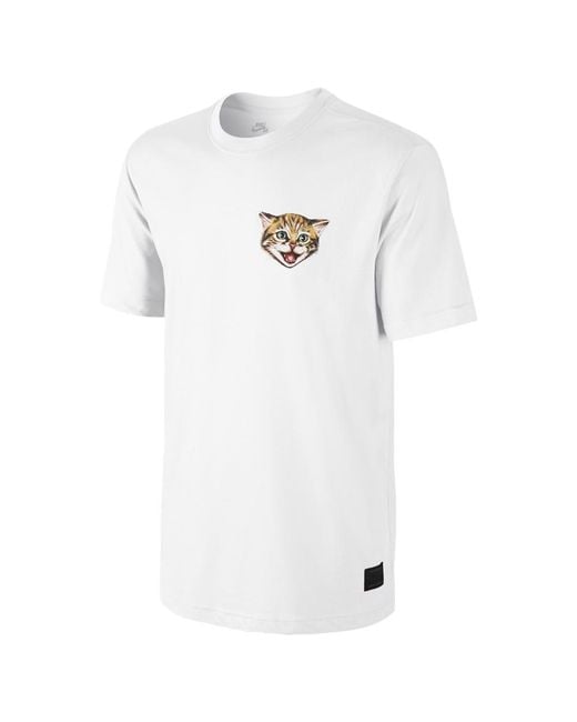 Nike Sb Cat Scratch 15 Men's T-shirt in White for Men | Lyst