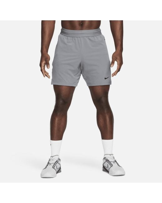 Shorts da fitness dri-fit non foderati 18 cm flex rep 4.0 di Nike in Black da Uomo