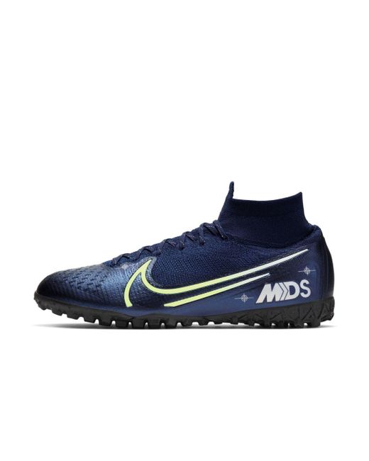 Nike Rubber Mercurial Superfly 7 Elite Mds Tf Artificial-turf Soccer Shoe  in Blue for Men | Lyst