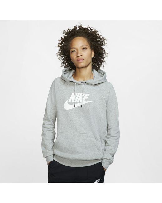 nike grey pullover hoodie
