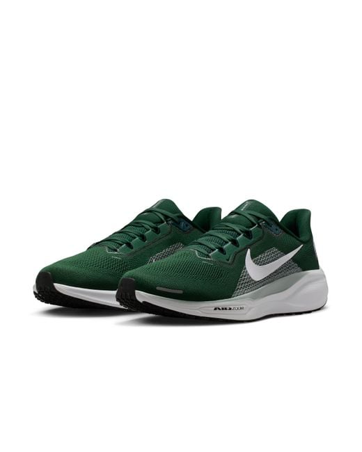 Nike Green Michigan State Pegasus 41 College Road Running Shoes for men