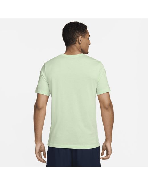 Nike Green Dri-fit Fitness T-shirt for men