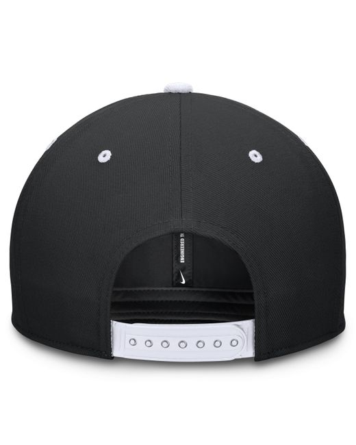 Nike Black Chicago White Sox Primetime Pro Dri-fit Mlb Adjustable Hat for men