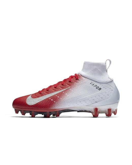 White and red football hot sale cleats