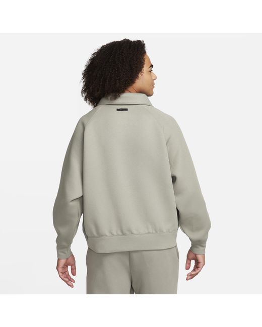 Nike Tech Fleece Reimagined Top Met Halflange Rits in het Gray voor heren
