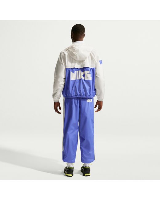 Nike Blue Windrunner Woven Graphic Pants for men