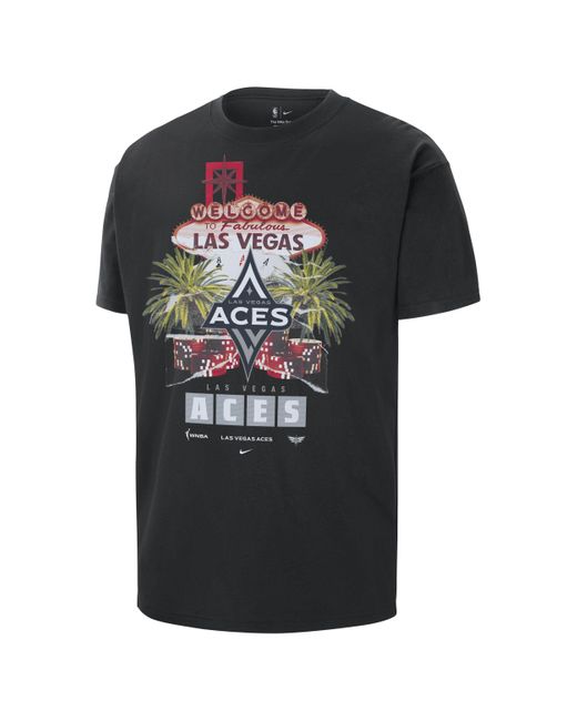 Nike Black Las Vegas Aces Wnba Max90 T-shirt for men