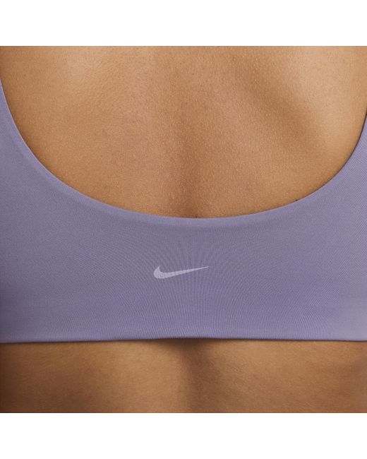 Nike Blue Alate All U Light-support Lightly Lined U-neck Sports Bra
