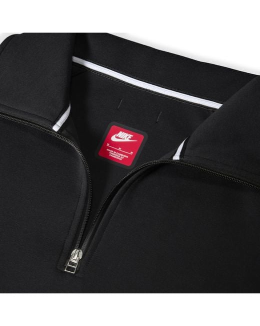 Nike Tech Fleece Reimagined 1/2-zip Top in Black for Men | Lyst