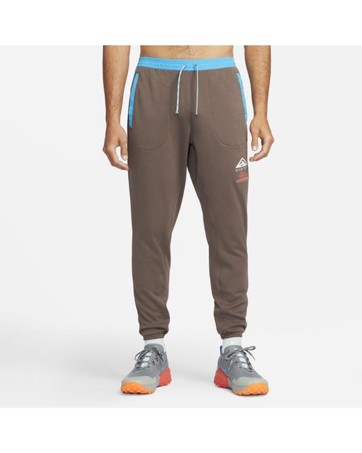 Nike Fleece Trail Mont Blanc Trail Running Pants in Blue for Men Lyst