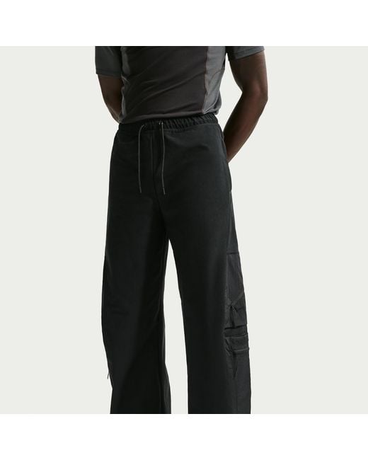Nike Black Tech Dri-Fit Shori Knit Utility Pants for men