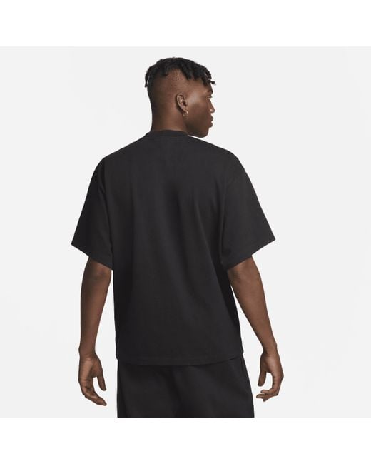 Nike Solo Swoosh Short-sleeve Heavyweight Top 'black/white' for men