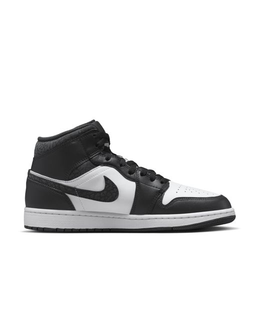 Nike Black Air Jordan 1 Mid Se Shoes for men