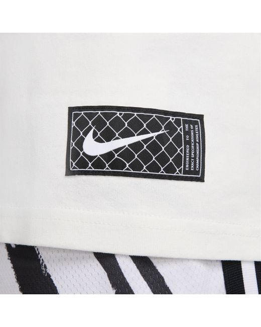 Nike White Max90 Basketball T-shirt Cotton for men