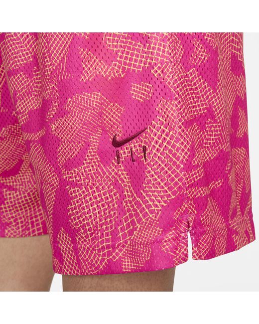 Nike Pink Swoosh Fly Dri-fit Basketball Shorts