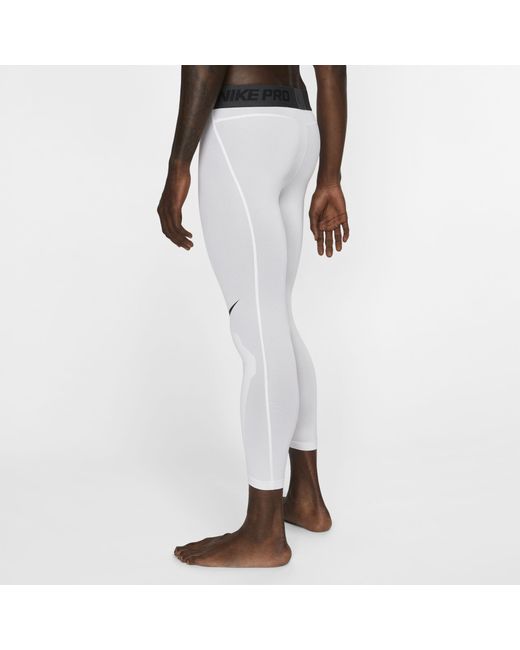 Nike Pro 3/4 Basketball Tights in White for Men | Lyst Australia