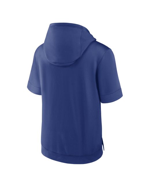 Nike Blue Atlanta Braves City Connect Mlb Short-sleeve Pullover Hoodie for men