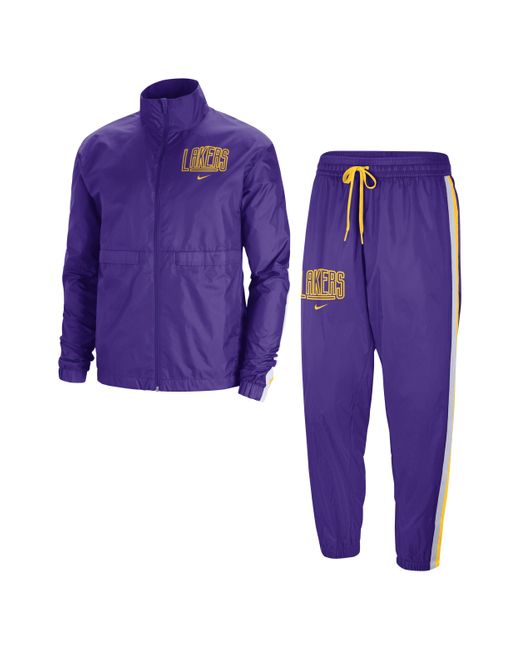 Nike Purple Los Angeles Lakers Courtside Nba Tracksuit for men
