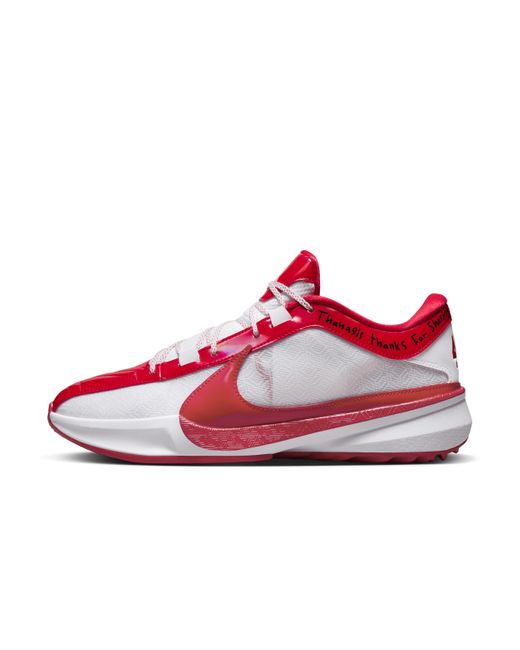 Nike Red Giannis Freak 5 Asw Basketball Shoes for men